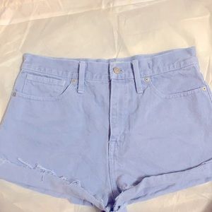 Madewell - The Mom Jean Short - lavender
